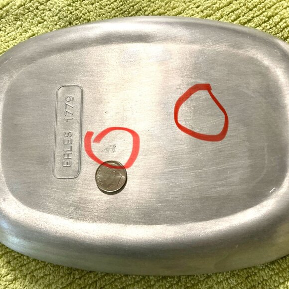 Vtg Silver Pewter Tray Eales 1779 Give Us This Day Our Daily Bread Prayer Bible - Picture 5 of 6